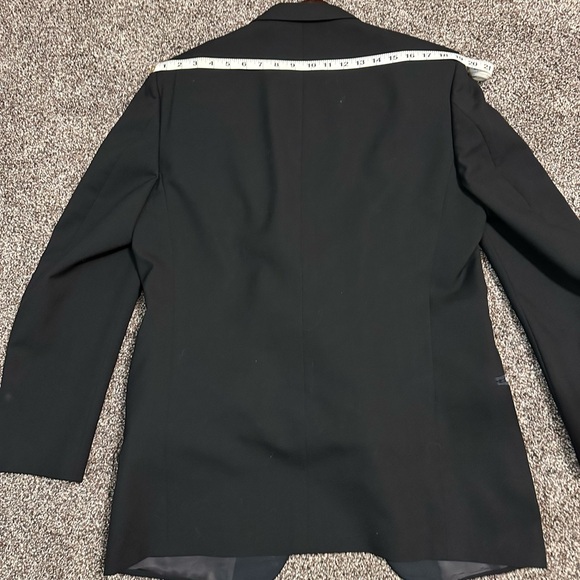 Vintage YSL Formalwear Black Tuxedo with cummerbund & suspenders tailored in USA - Picture 3 of 14